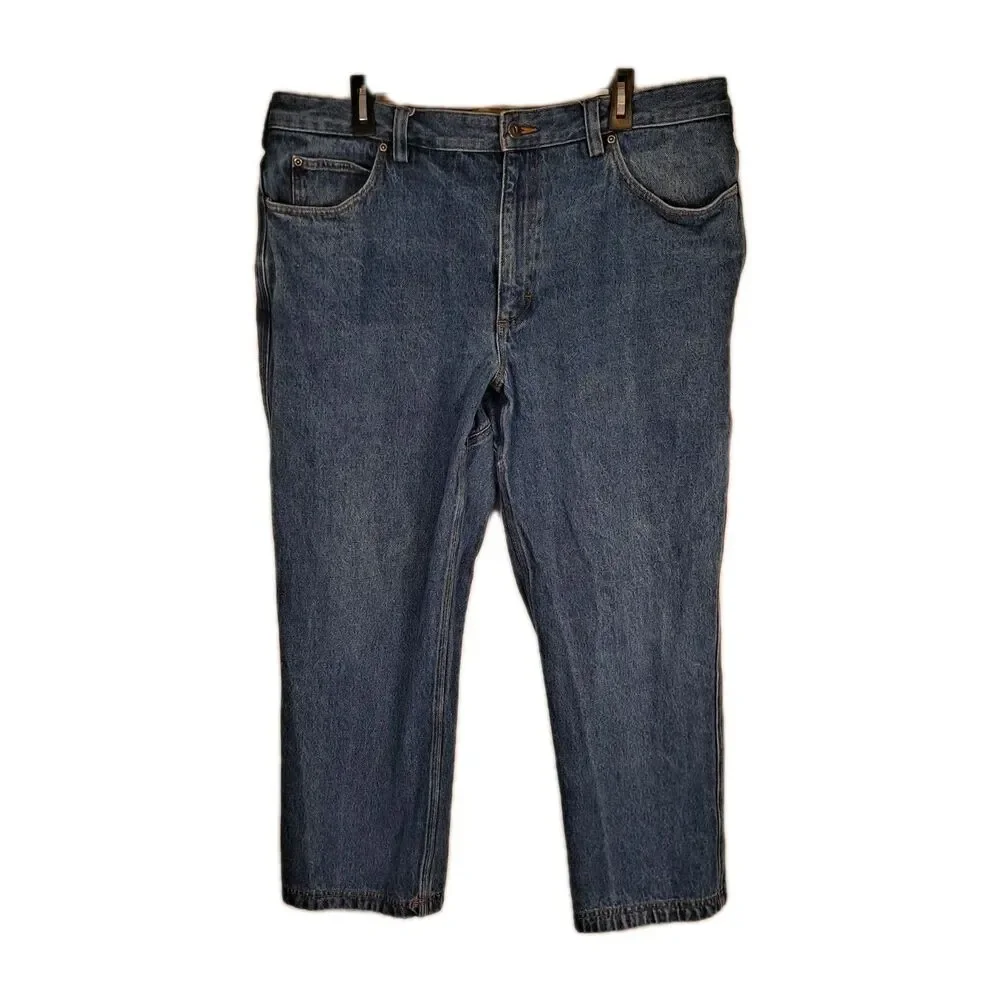 Duluth Trading Men's Jeans Size 40x30 Relaxed Fit Straight Leg Blue Denim